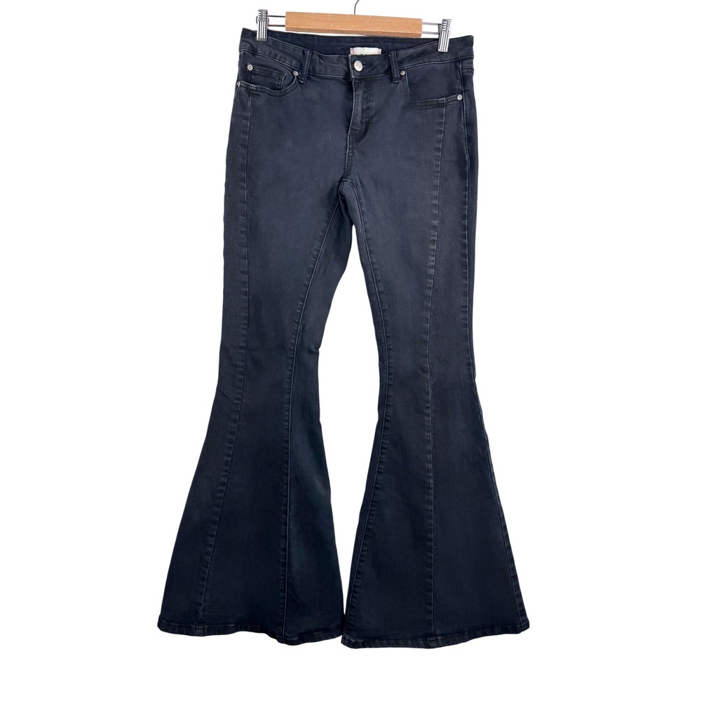 BDG Extreme Flare Jeans sz 27 Black‎ High Rise Bell Bottom Y2K 90s boho